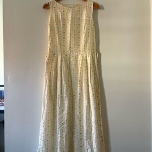 VINTAGE Sleeveless Sundress with Colorful Dots